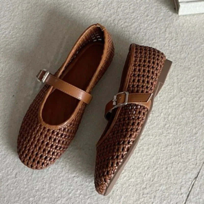 Sophia Mesh Ballerina Flats