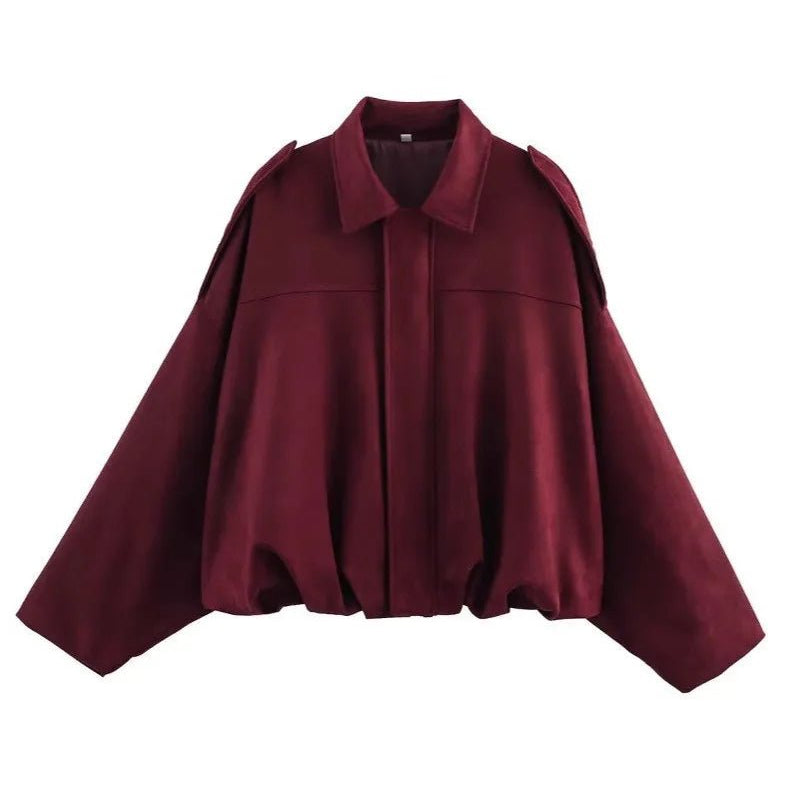 ZEYA - Lori Suede Bomber Jacket