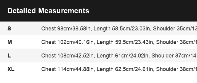 Size Guide