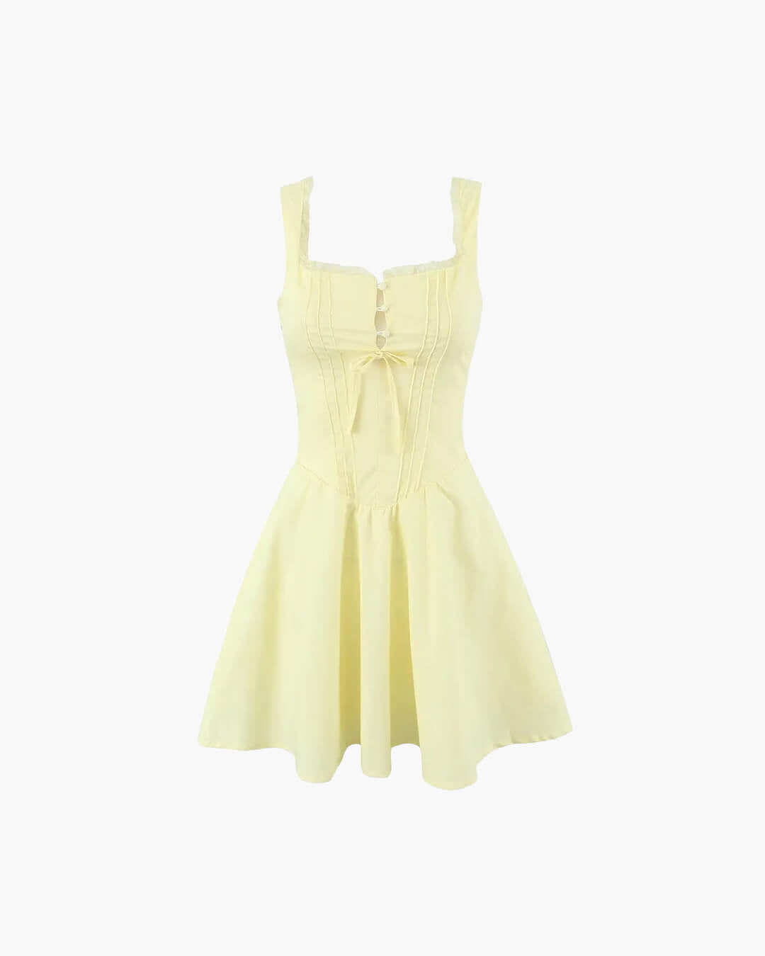 Evelyn Lace-Up Back Mini Dress