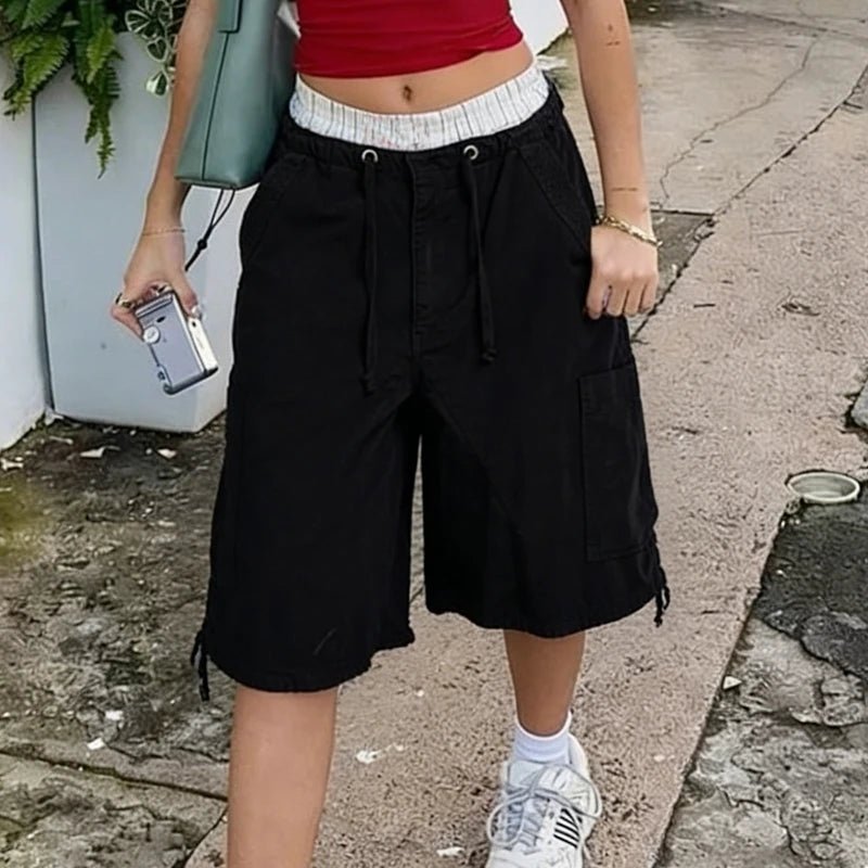 Ariane Baggy Cargo denimshorts