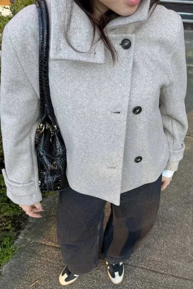 ZEYA - Alice Stand Collar Jacket with Pockets