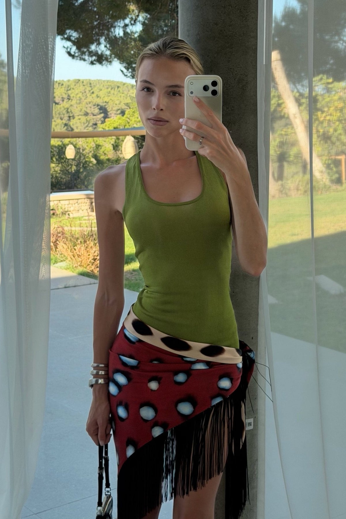 ZEYA - Alicia Tasseled Wrap Mini Skirt