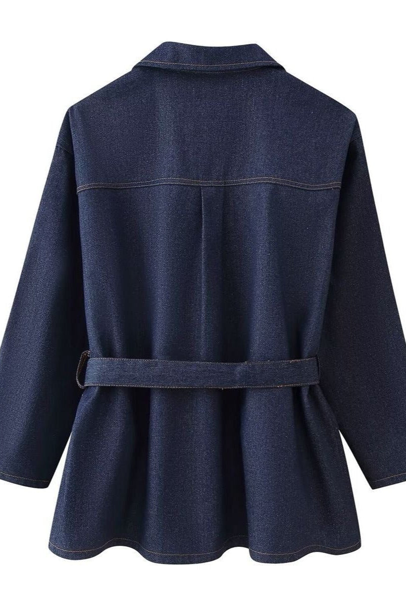 ZEYA - Avery Belted Denim Set