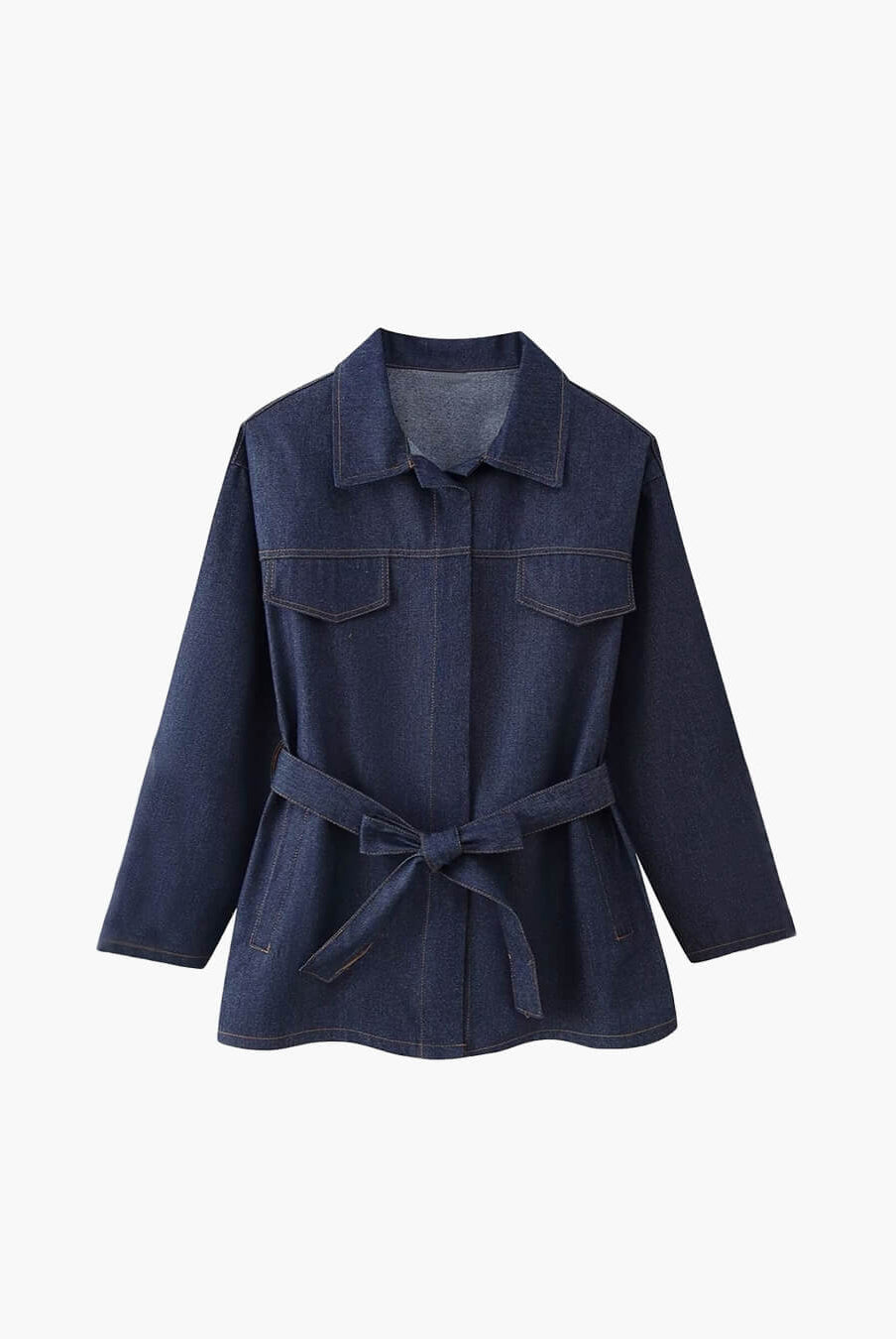 ZEYA - Avery Belted Denim Set