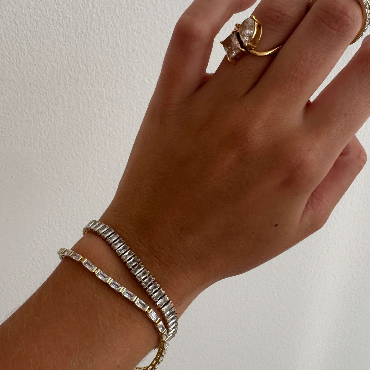 ZEYA - Baguette Tennis Bracelet
