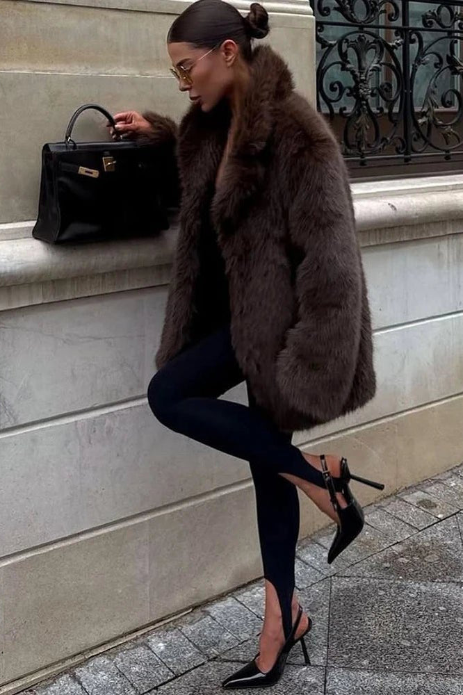 ZEYA - Beatrix Oversized Faux Fur Coat