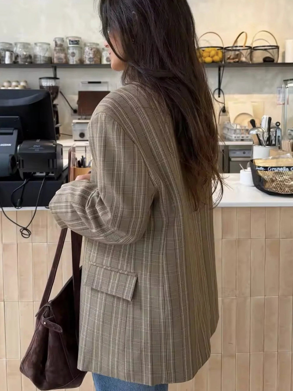 ZEYA - Bessie Vintage Asymmetric Blazer