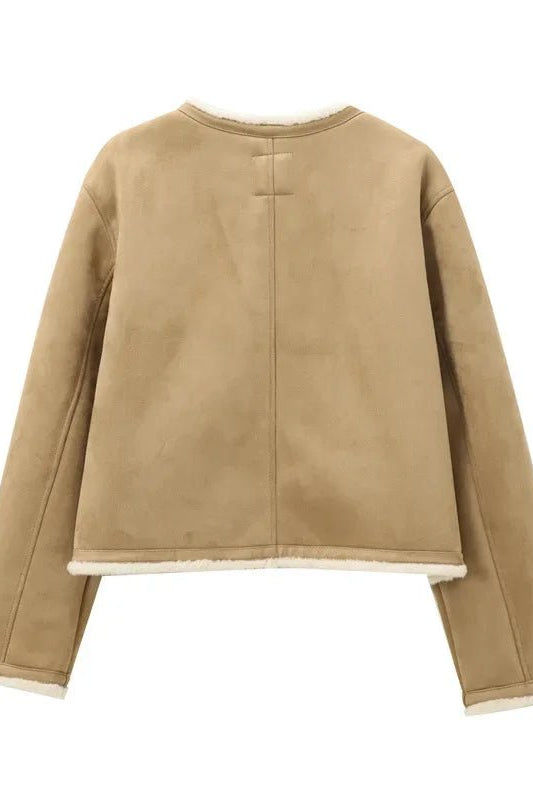 ZEYA - Candace Faux Fur Suede Coat
