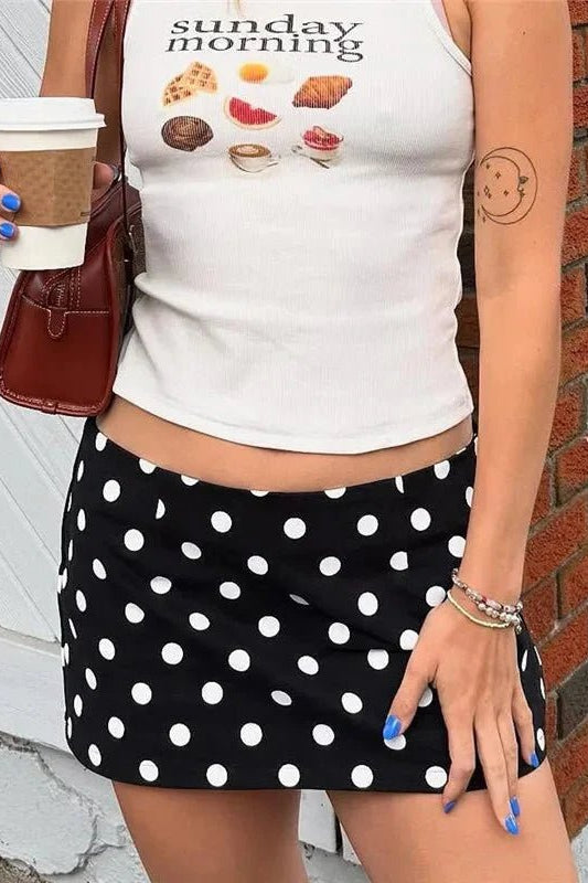ZEYA - Carley Polka Dot Mini Skirt