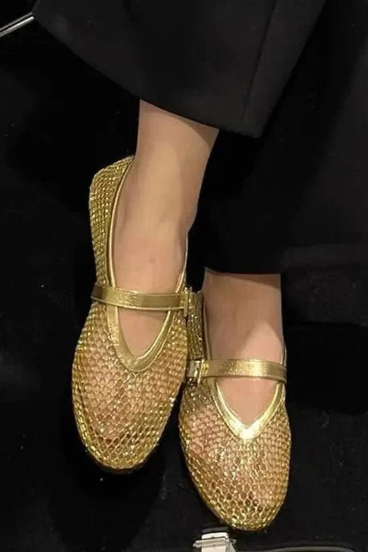 ZEYA - Cassia Mesh Ballet Flats