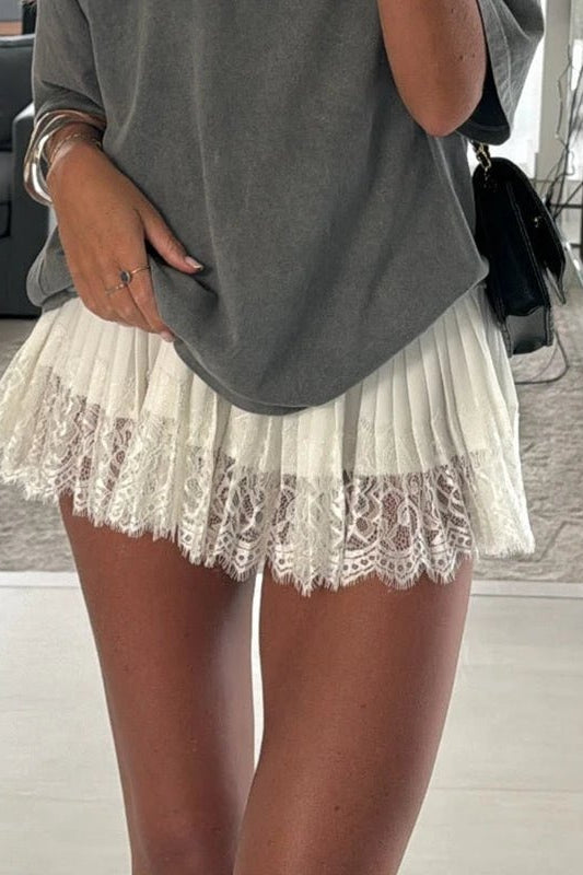ZEYA - Charmaine Lace Ruffle Mini Skirt
