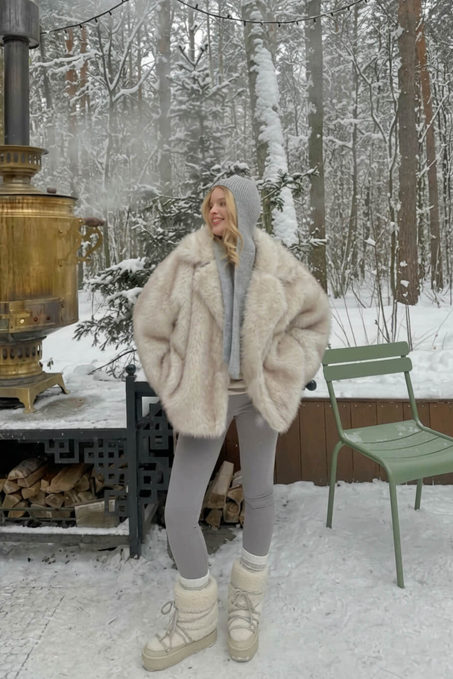 ZEYA - Christine Faux Fur Coat
