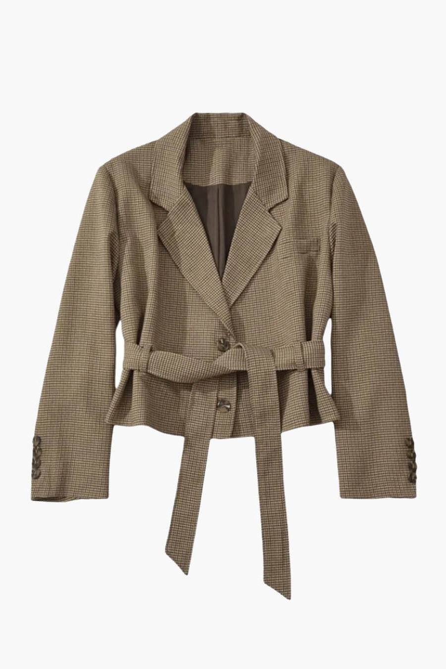 ZEYA - Ellen Houndstooth Plaid Blazer