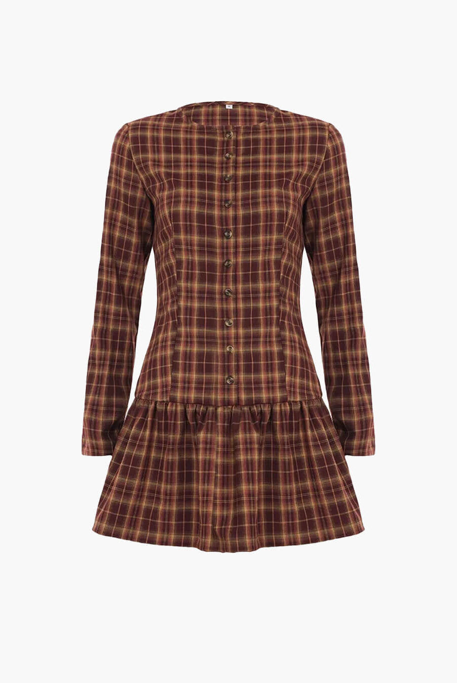ZEYA - Ellie Long Sleeve Plaid Mini Dress