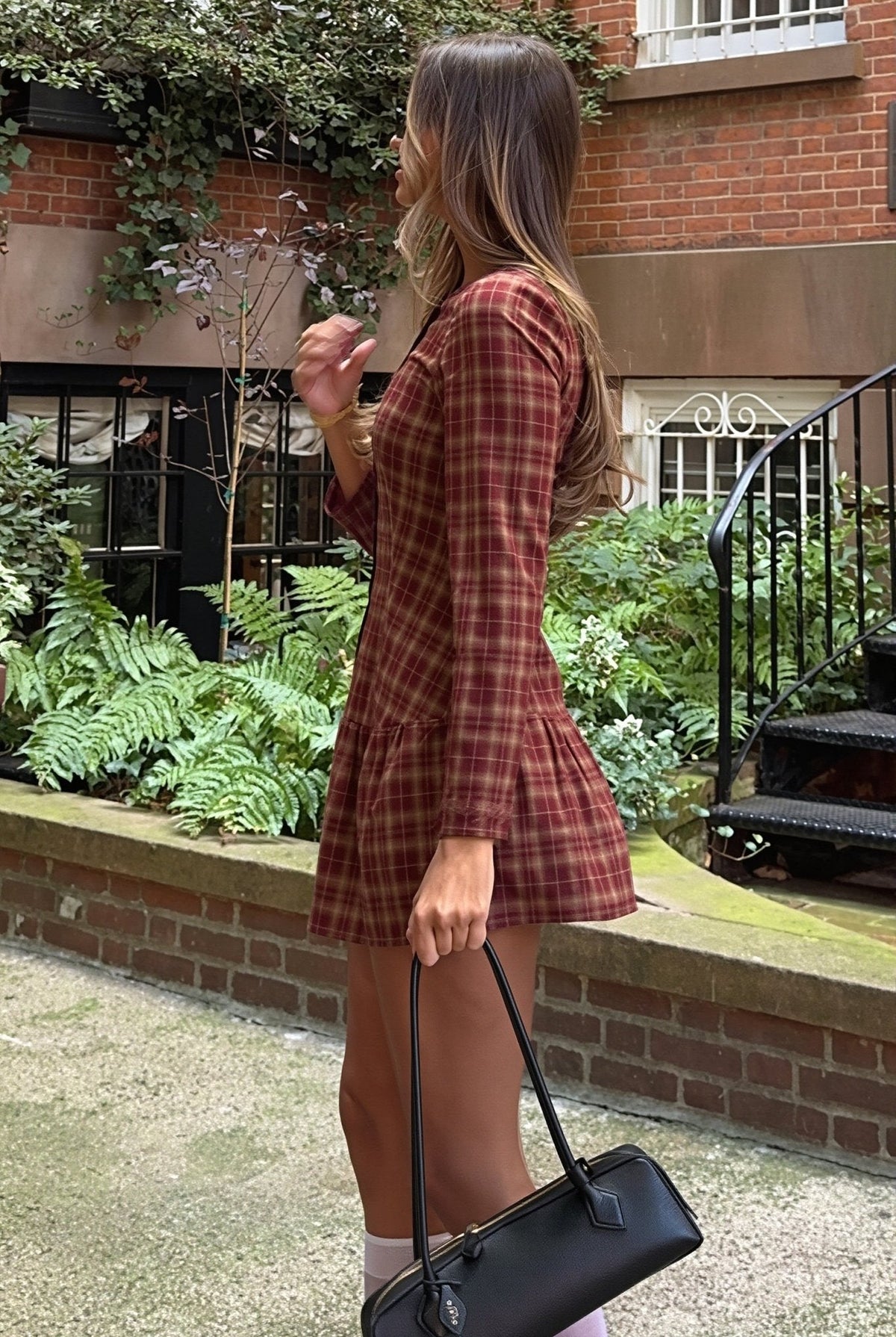 ZEYA - Ellie Long Sleeve Plaid Mini Dress