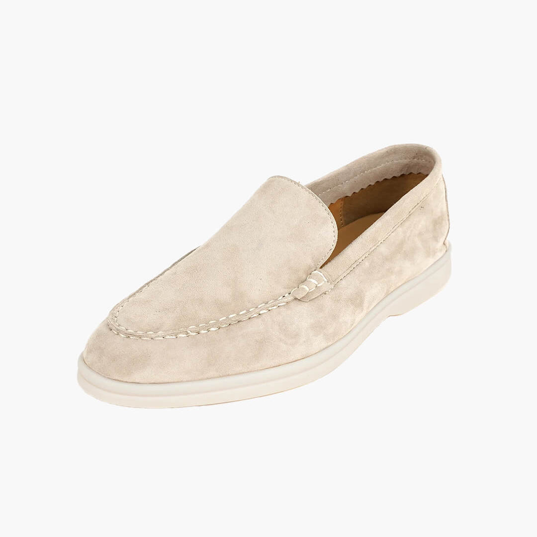 ZEYA - Elvira Suede Flat Moccasin Loafers