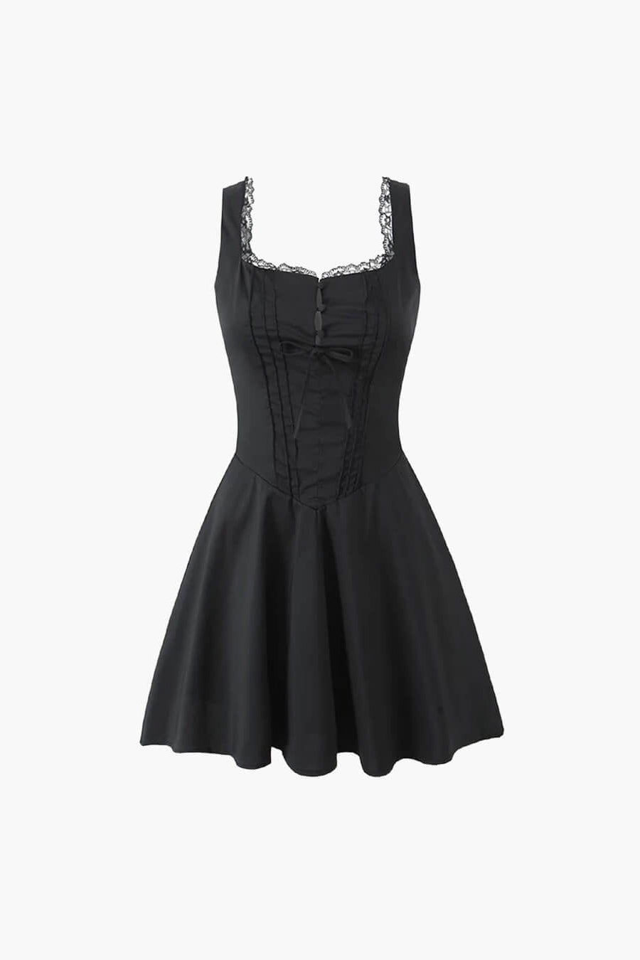 ZEYA - Evelyn Lace-Up Back Mini Dress