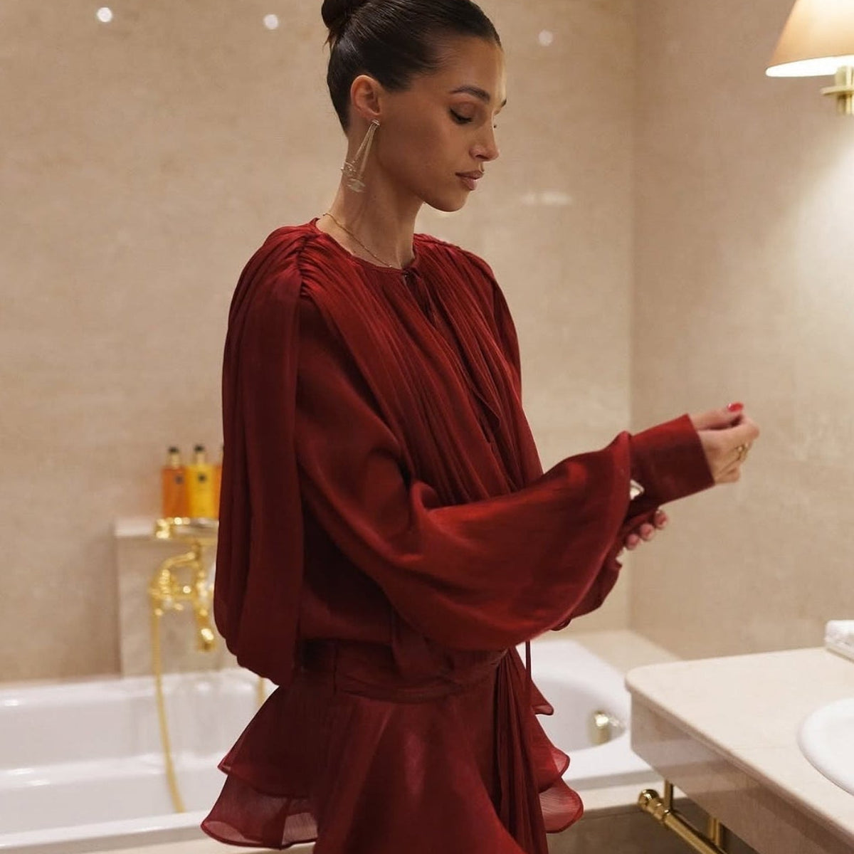 ZEYA - Gilliane Blouson Mini Dress
