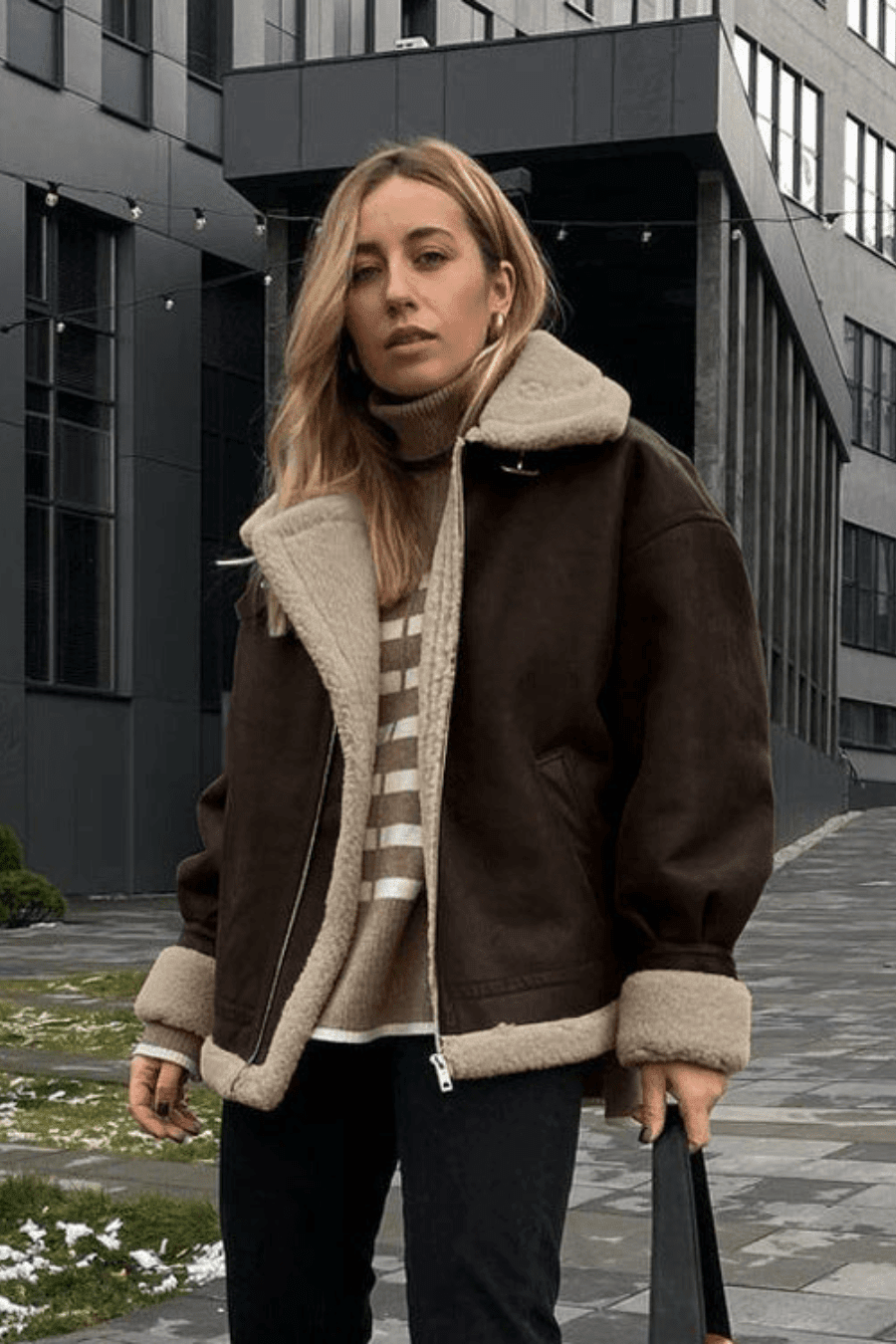 ZEYA - Gina Suede Faux Leather Jacket