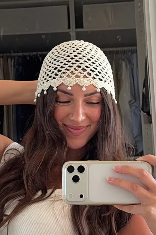 ZEYA - Jane Crochet Hollow Beanie