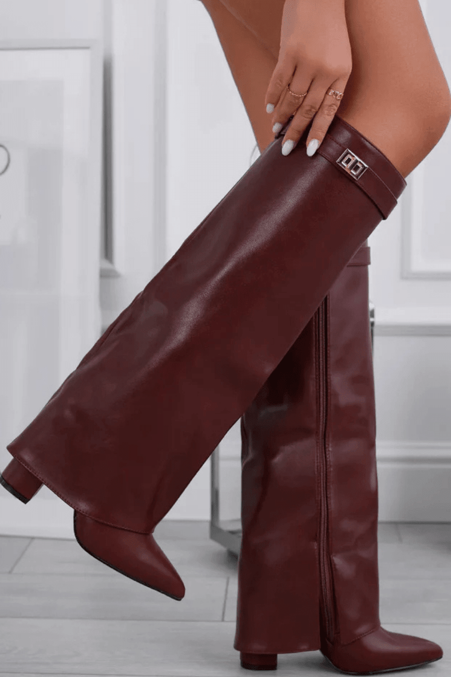 ZEYA - Jasmin Leather Lace-Up Boots