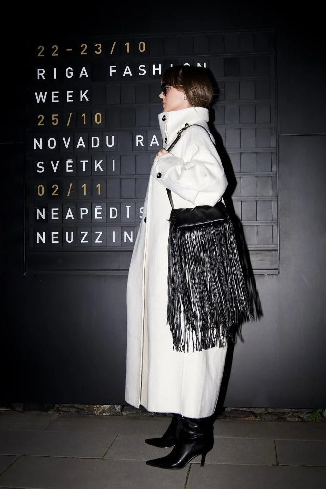 ZEYA - Julia Stand Collar Long Coat
