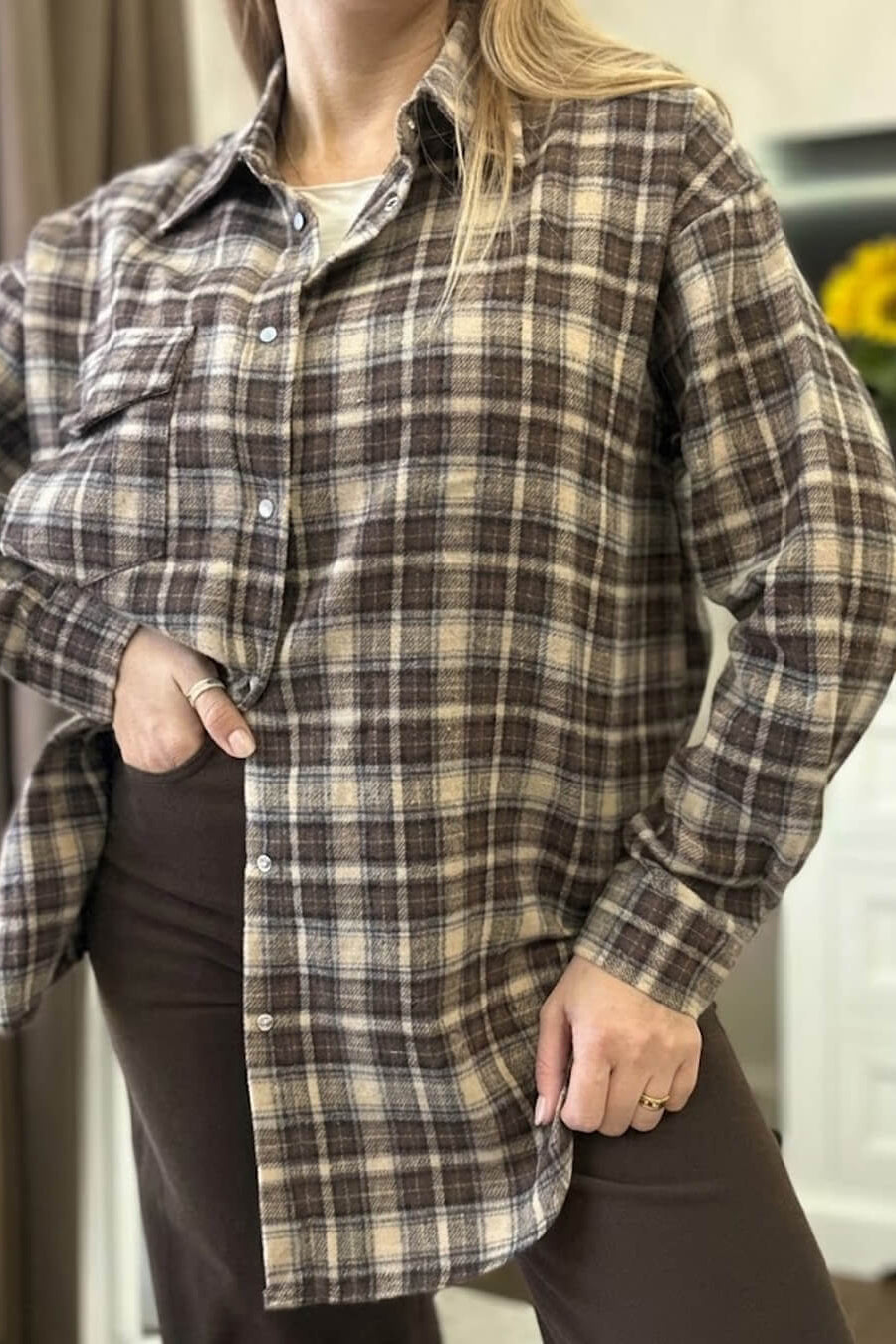 ZEYA - Kate Oversized Plaid Shirt