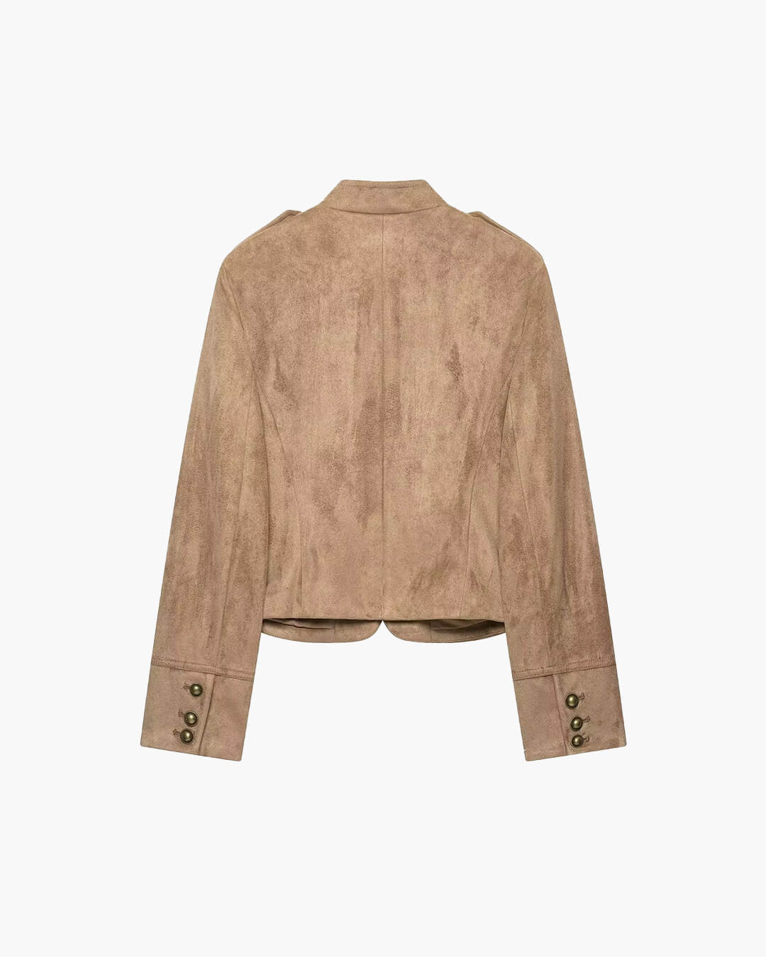 ZEYA - Kelly Faux Suede Napoleon Slim Jacket