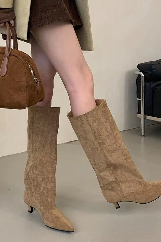 ZEYA - Kendall Knee High Suede Boots