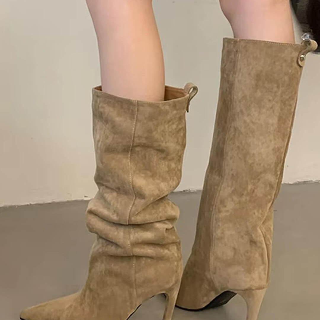 ZEYA - Kendra Suede Knee High Boots
