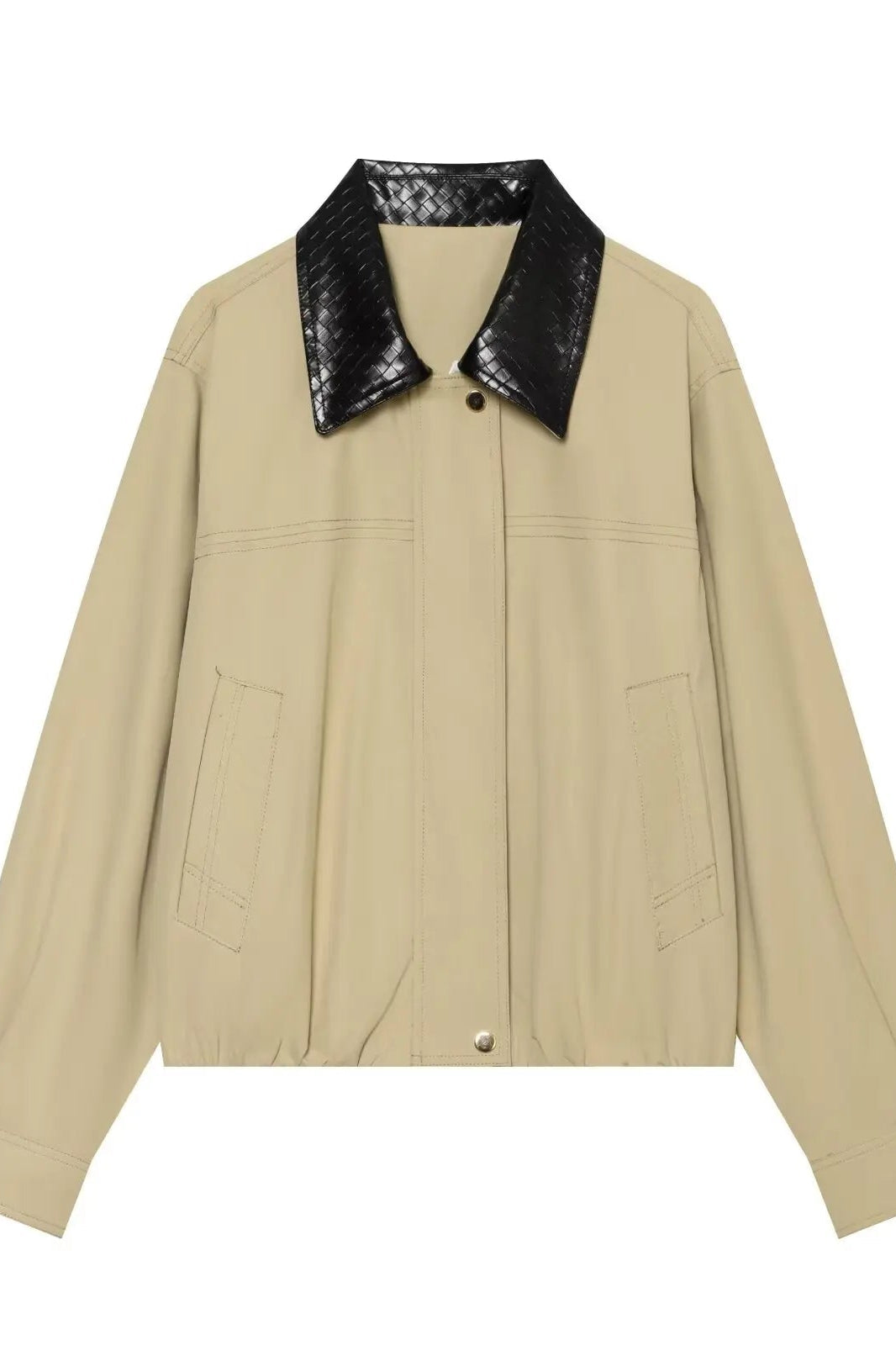 ZEYA - Layla Contrast Collar Bomber Jacket