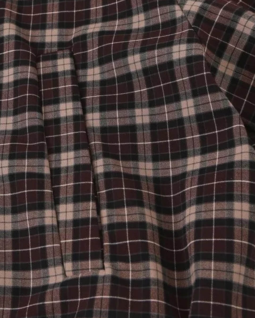 ZEYA - Leah Checked Collar Zip Jacket