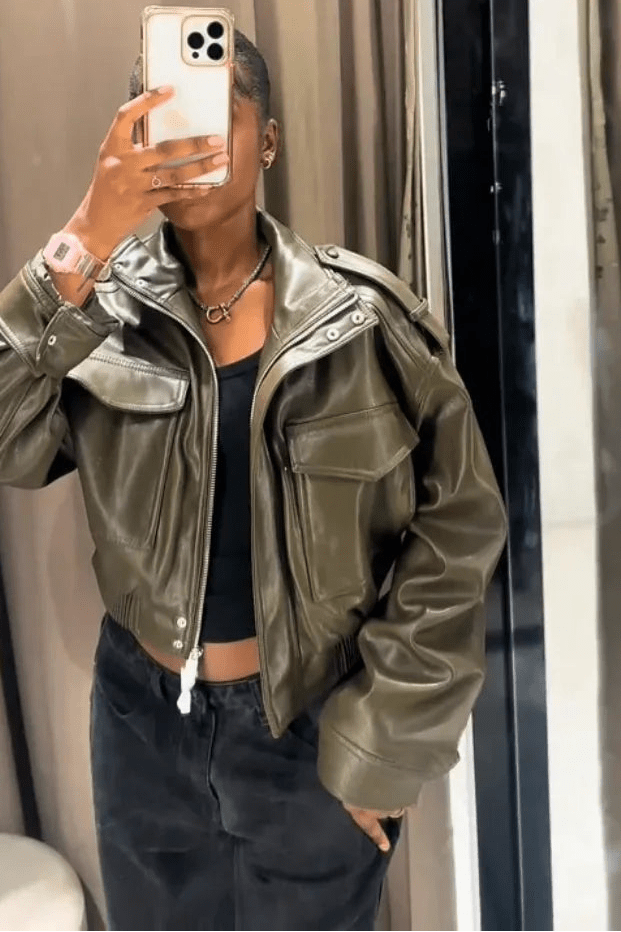 ZEYA - Lilo Faux Leather Jacket