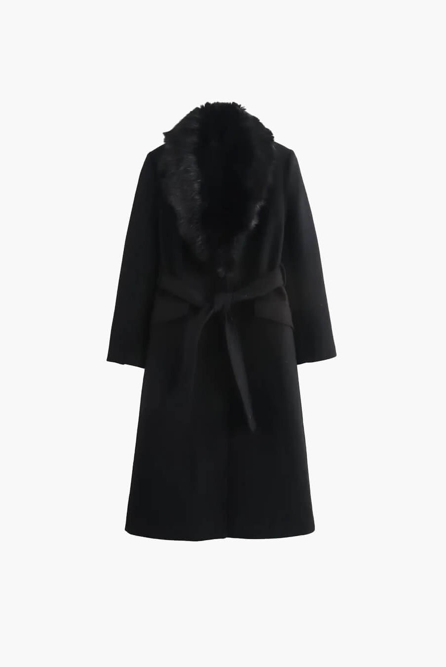ZEYA - Lola Faux Fur Collar Maxi Coat