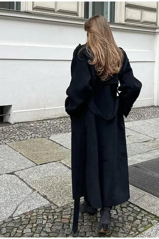 ZEYA - Long black Trench Coat