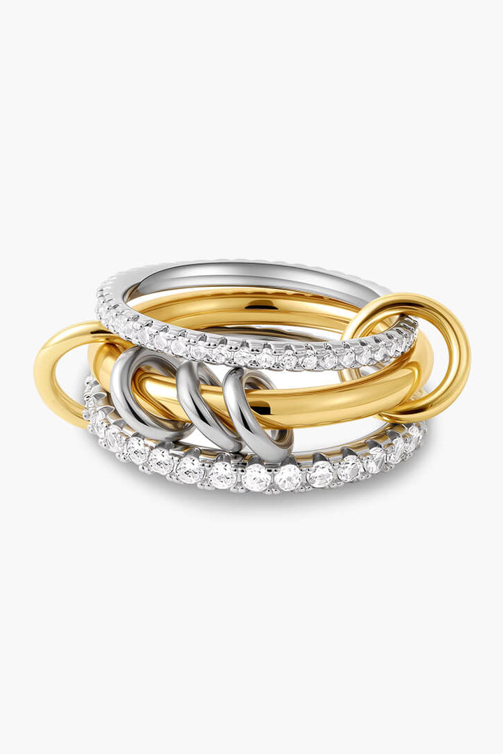 ZEYA - Lumi Zirconia Sparkle Stacked Ring