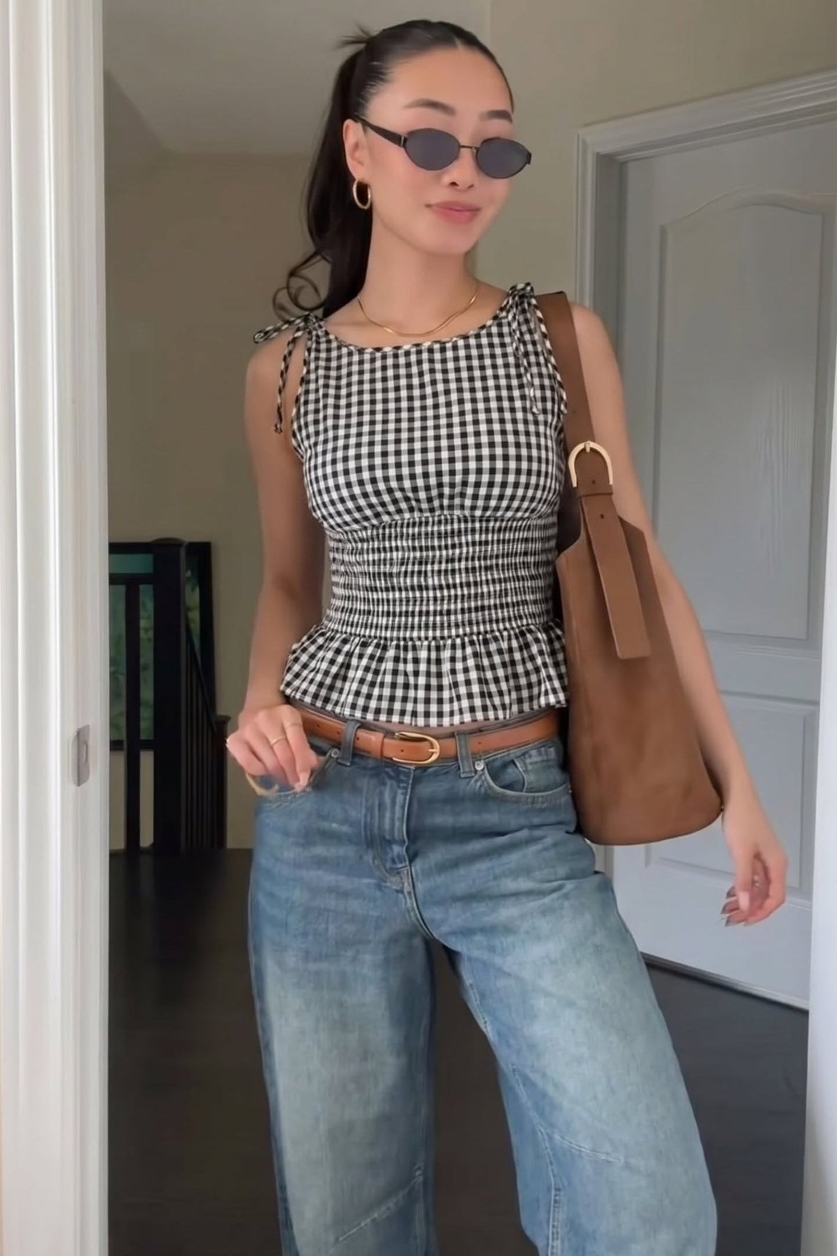 ZEYA - Margot Plaid Sleeveless Top