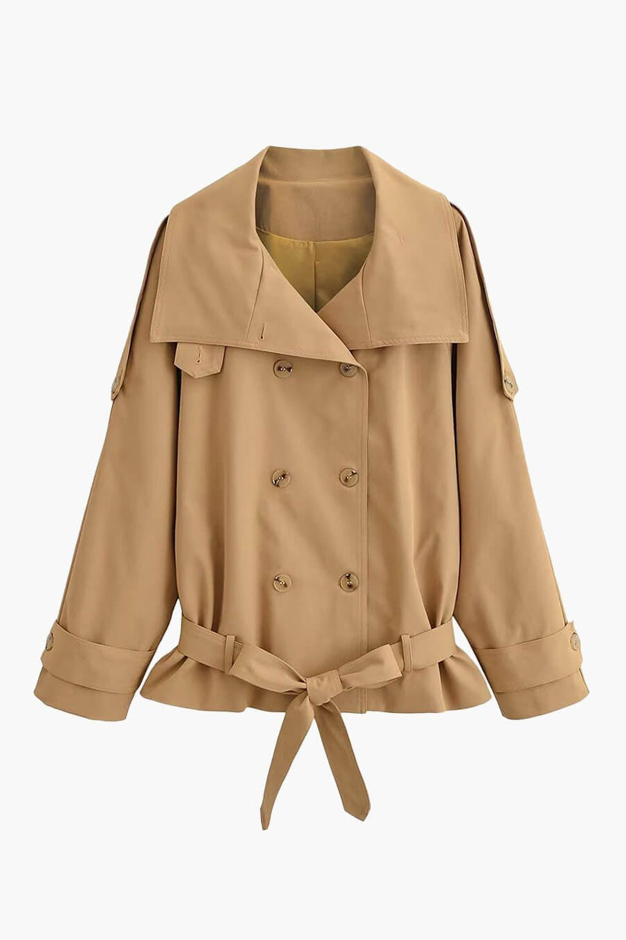 ZEYA - Maria High Neck Utility Trench Coat