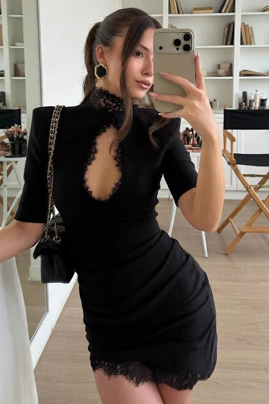 ZEYA - Maria Lace Cut-Out Bodycon Mini Dress