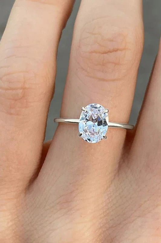 ZEYA - Maribel Oval Zirconia Ring