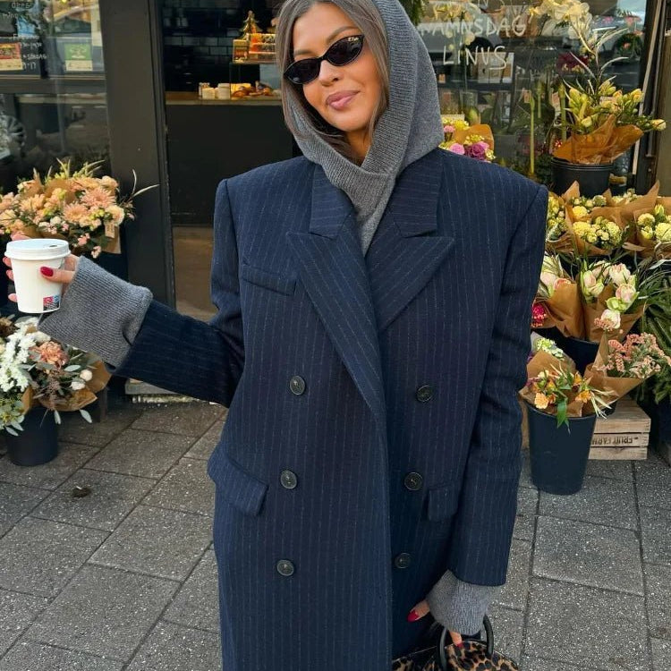 ZEYA - Mary Double Breasted Long Coat