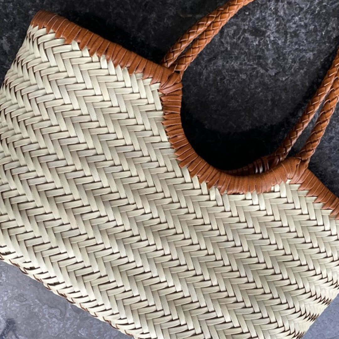 ZEYA - Melisande Woven Leather Tote Bag