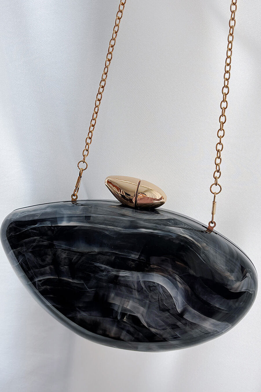 ZEYA - Miriam Shell-Shaped Acrylic Clutch