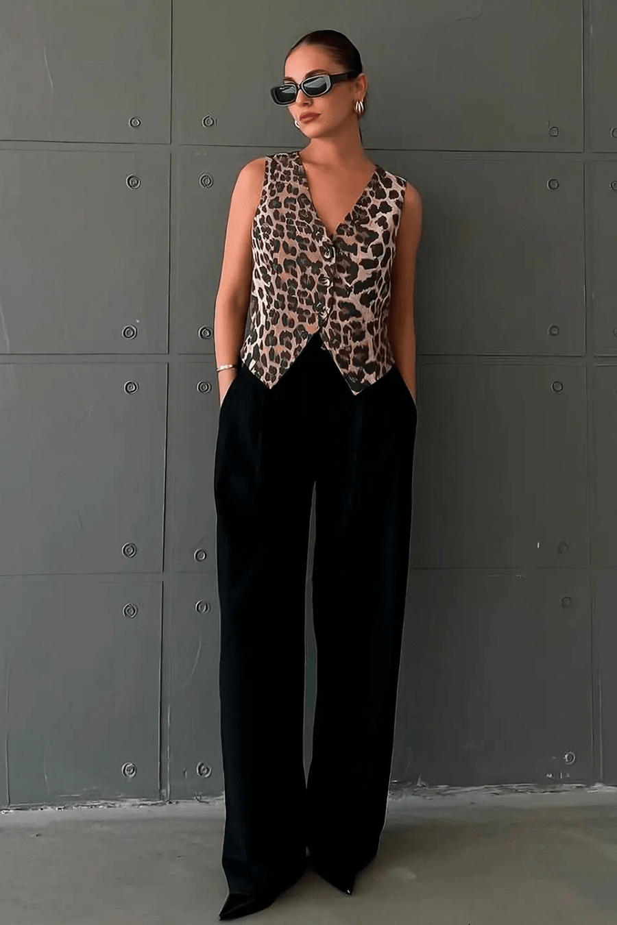 ZEYA - Monica Leopard Print Vest