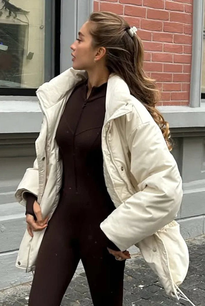 ZEYA - Neri Stand Collar Padded Puffer Coat