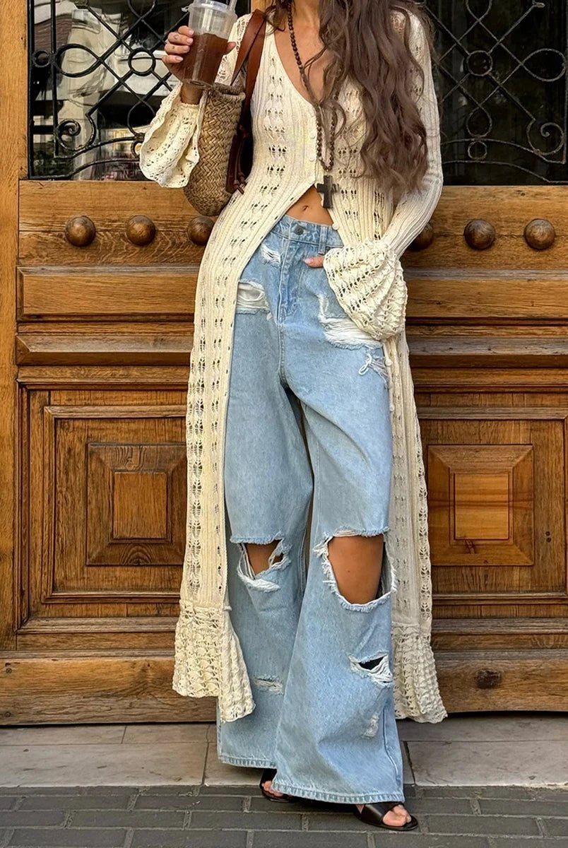 ZEYA - Noelle Knitted Button-Front Cardigan