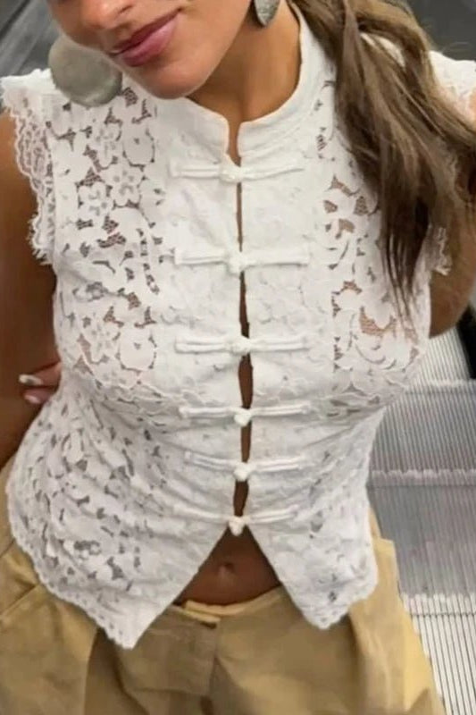 ZEYA - Odette Sleeveless Lace Top