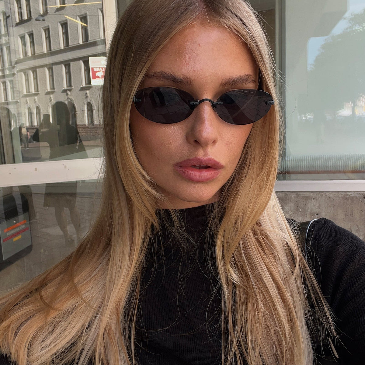 ZEYA - Patricia Frameless Retro Sunglasses