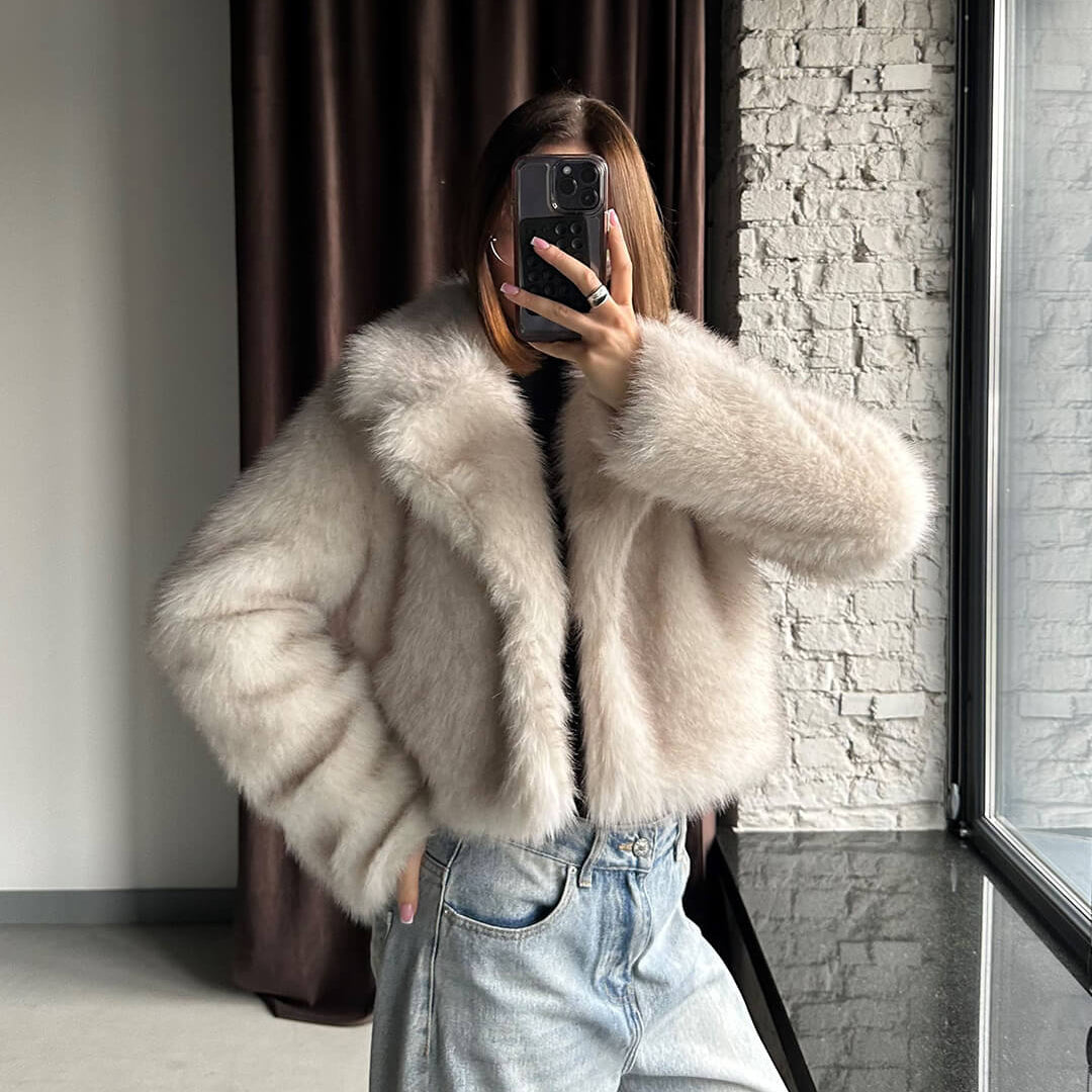 ZEYA - Quincy Cropped Faux Fur Jacket